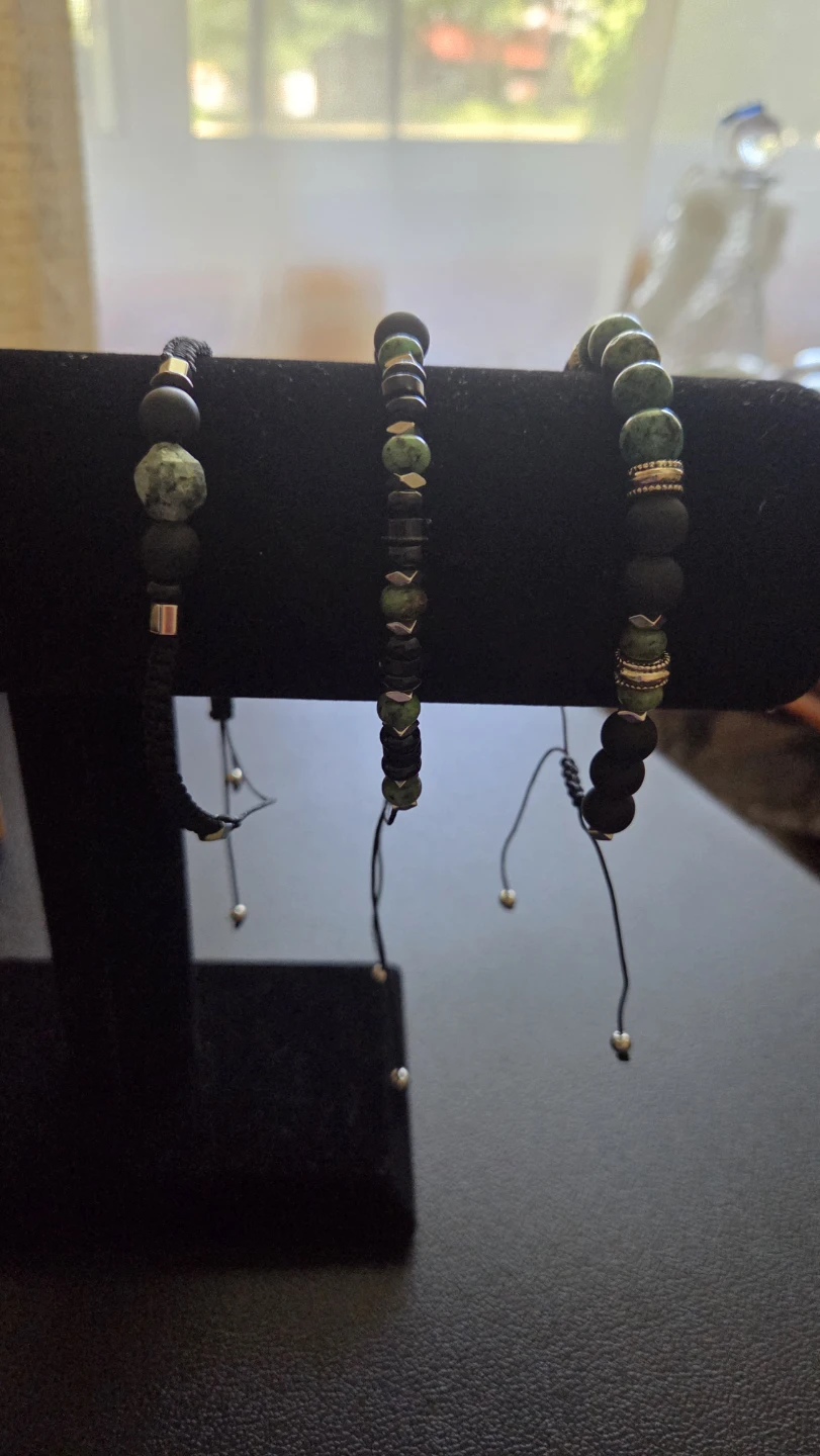 Set of 3 Beaded Adjustable Bracelets - photo 2