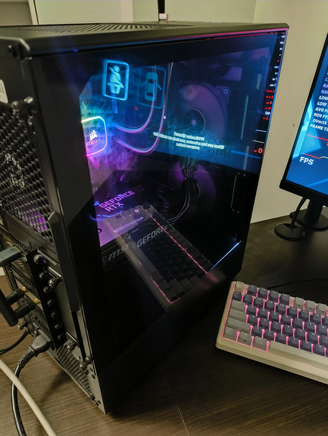Gaming pc rtx3060 12gb i7-8700k 16gb 750gb RGb AIO