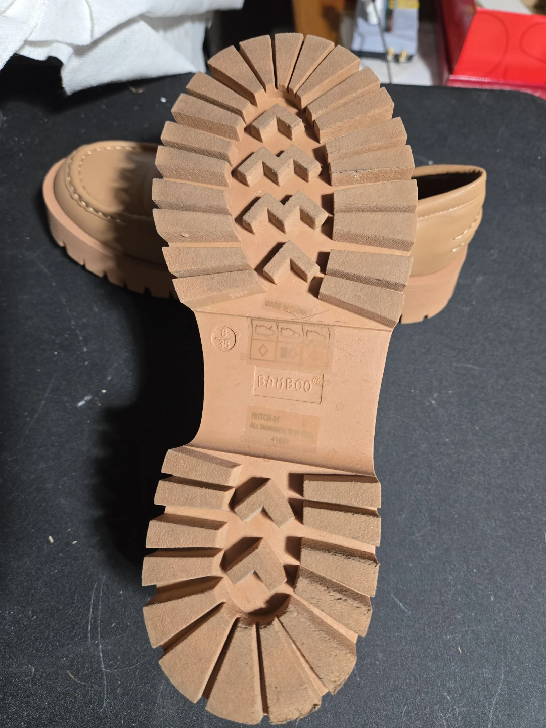 Bamboo Platform Loafers Size 8 - photo 3