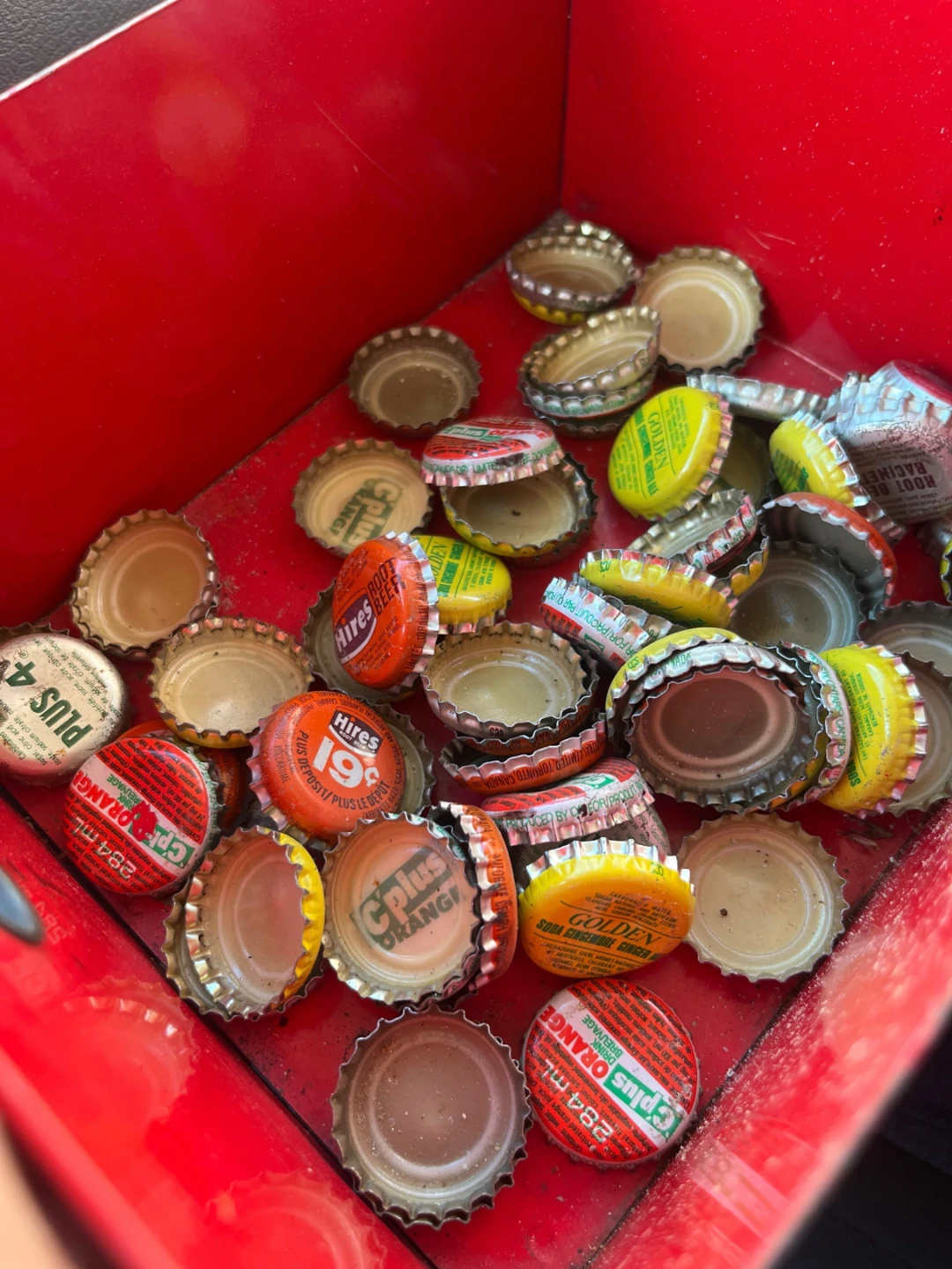 Vintage 1960 bottle caps