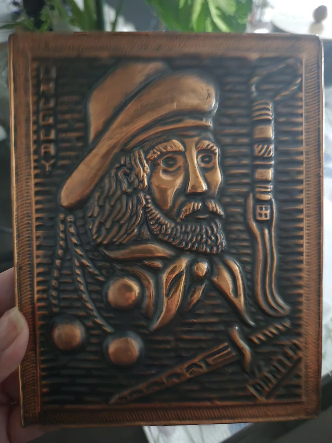Vintage Uruguayan Gaucho Copper Relief Wall Plaque - photo 2