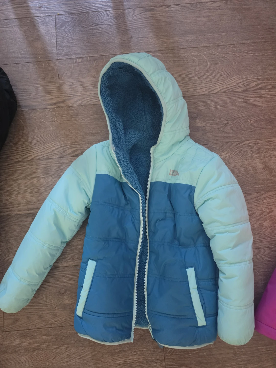 Eddie Bauer Blue Puffer Jacket