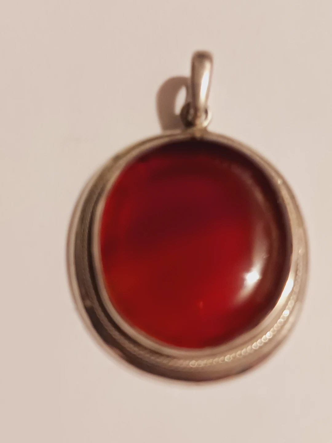 Gorgeous Sterling Silver 925 Carnelian Stone Pendant - photo 3