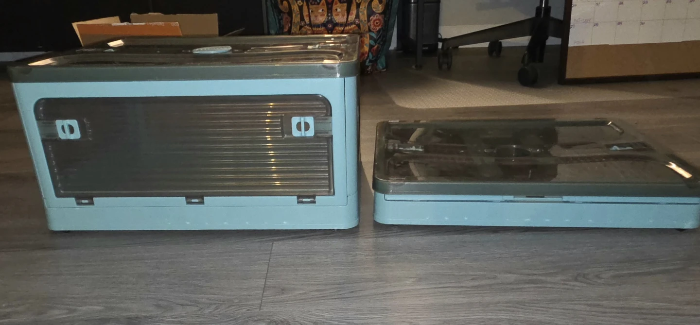 2 Collapsible Plastic Storage Boxes - photo 4