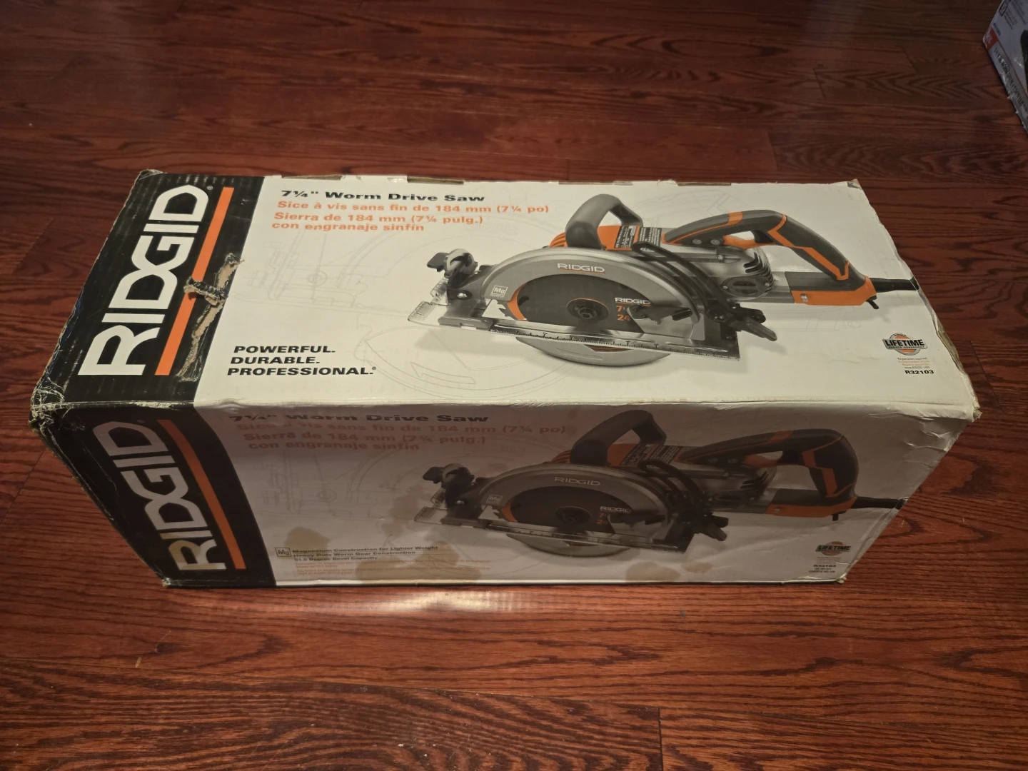 RIDGID R32103 7-1/4" Worm Drive Saw