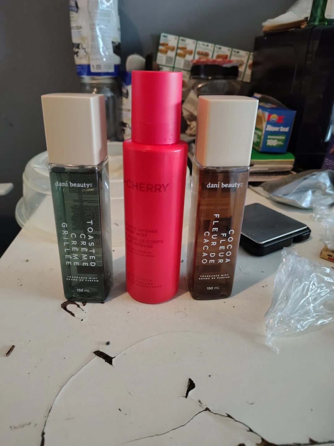 All full Dani Beauty Fragrance Mists Set of 3
