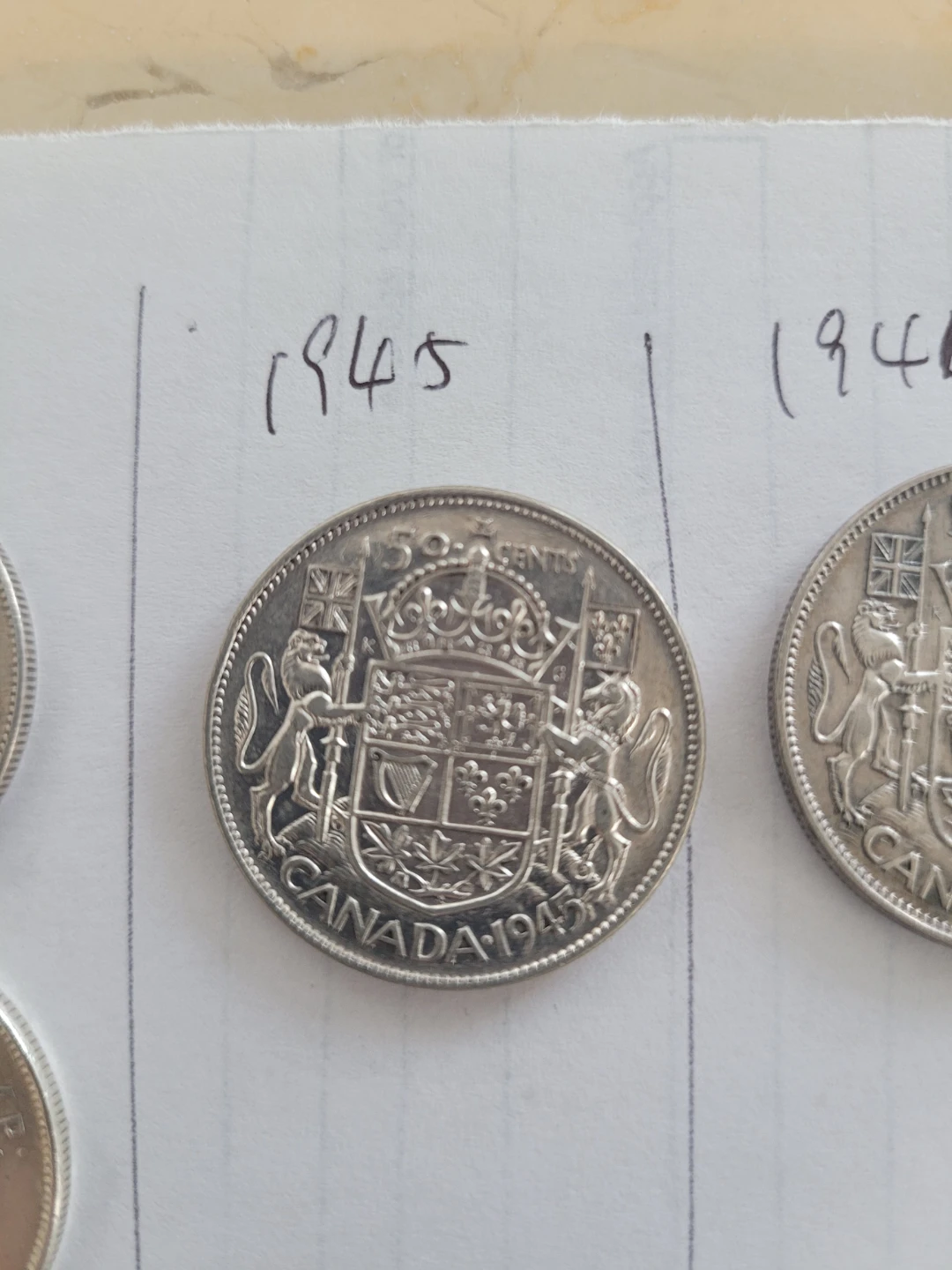Canada 1945 50 Cents Coin