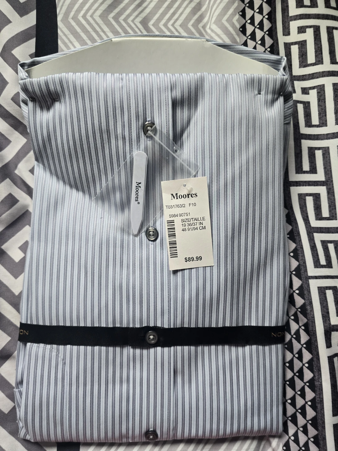 Alfred Sung Striped Dress Shirt 19 36/37 - photo 2