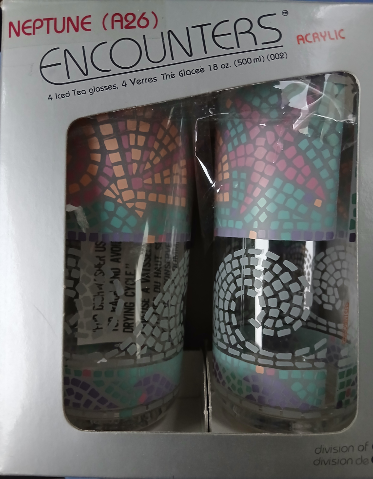 Retro Culver Encounters Acrylic Iced Tea Glasses, Set of 4 - photo 2