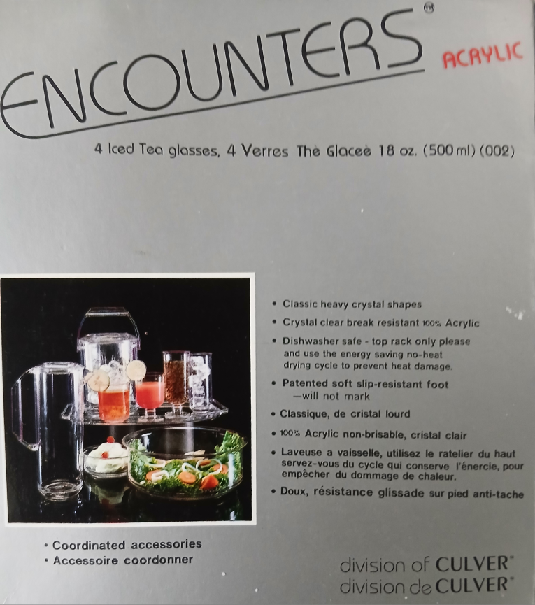 Retro Culver Encounters Acrylic Iced Tea Glasses, Set of 4 - photo 3
