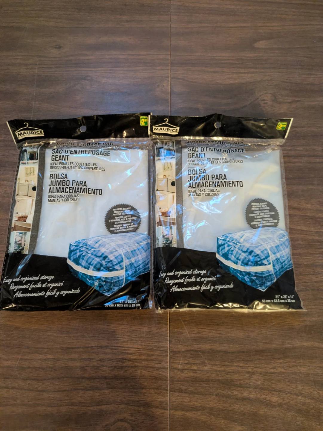 2 Maurice Jumbo Storage Bags