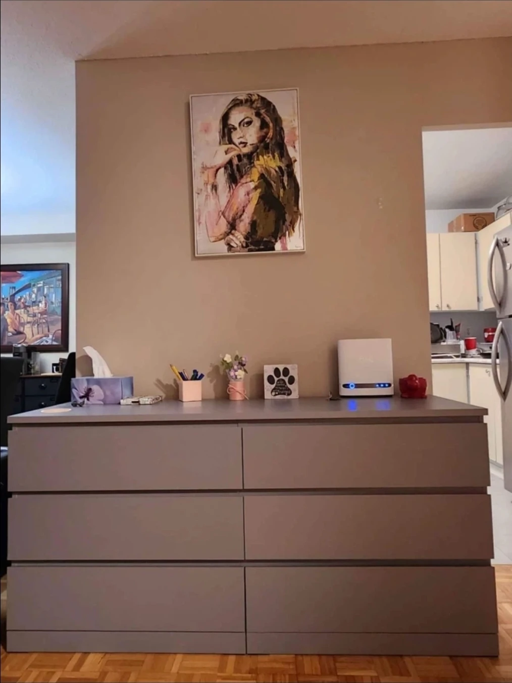 IKEA MALM 6-Drawer Dresser - Gray - photo 2
