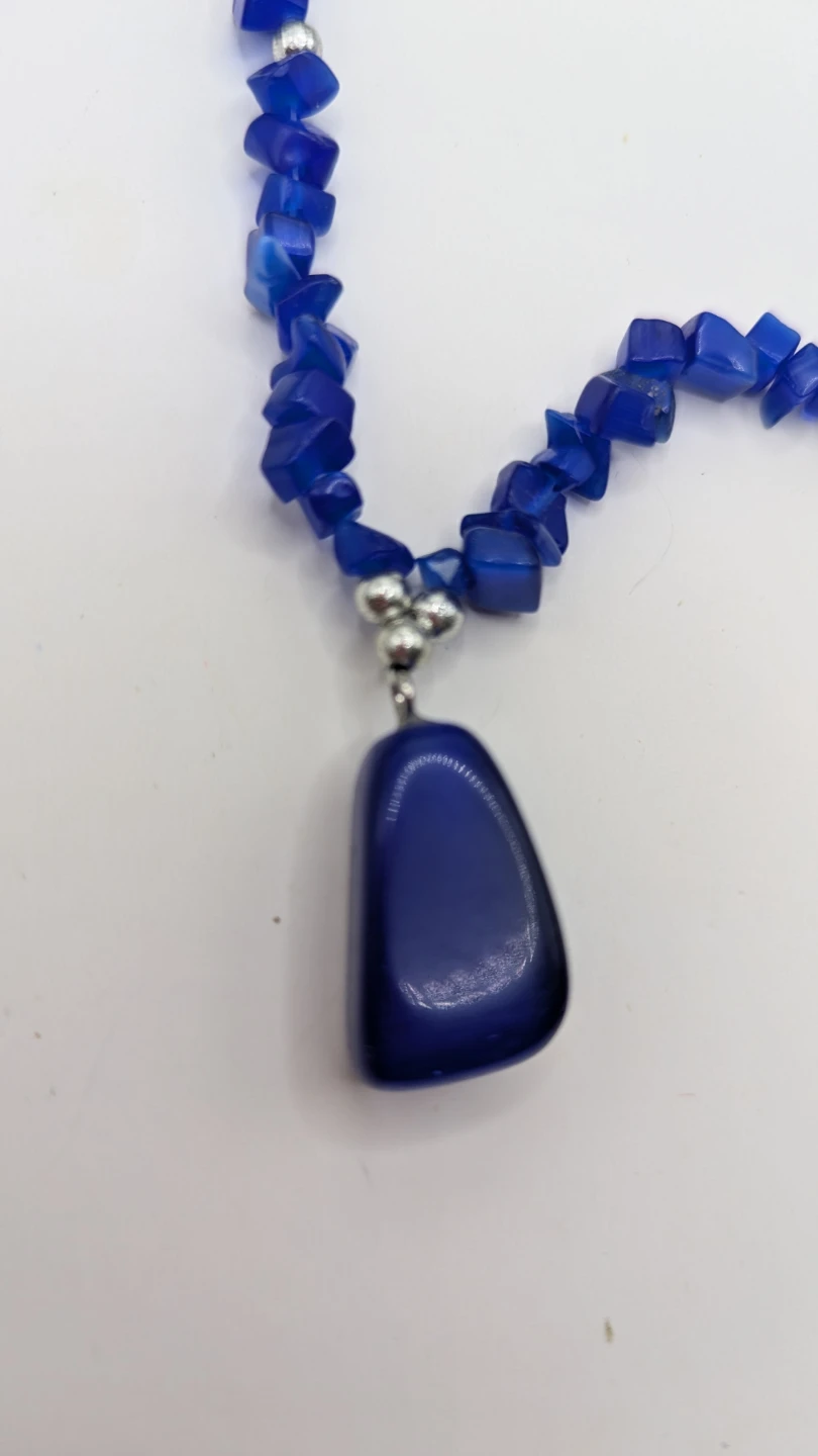 Blue Chip Stone Necklace - photo 3