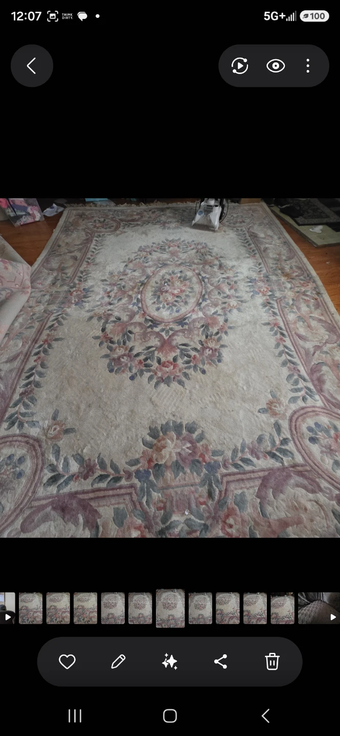 Large wool area rug 8×11