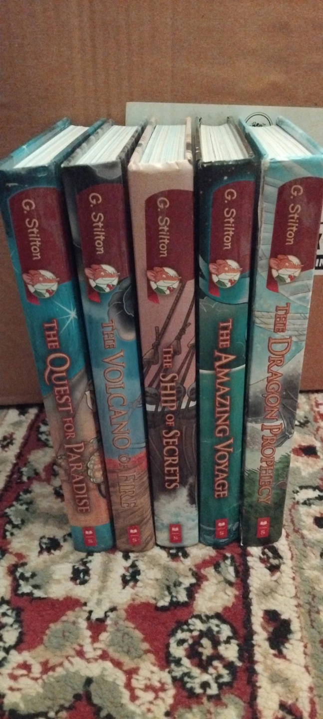 5 Geronimo Stilton Kingdom of Fantasy Hardcover Books