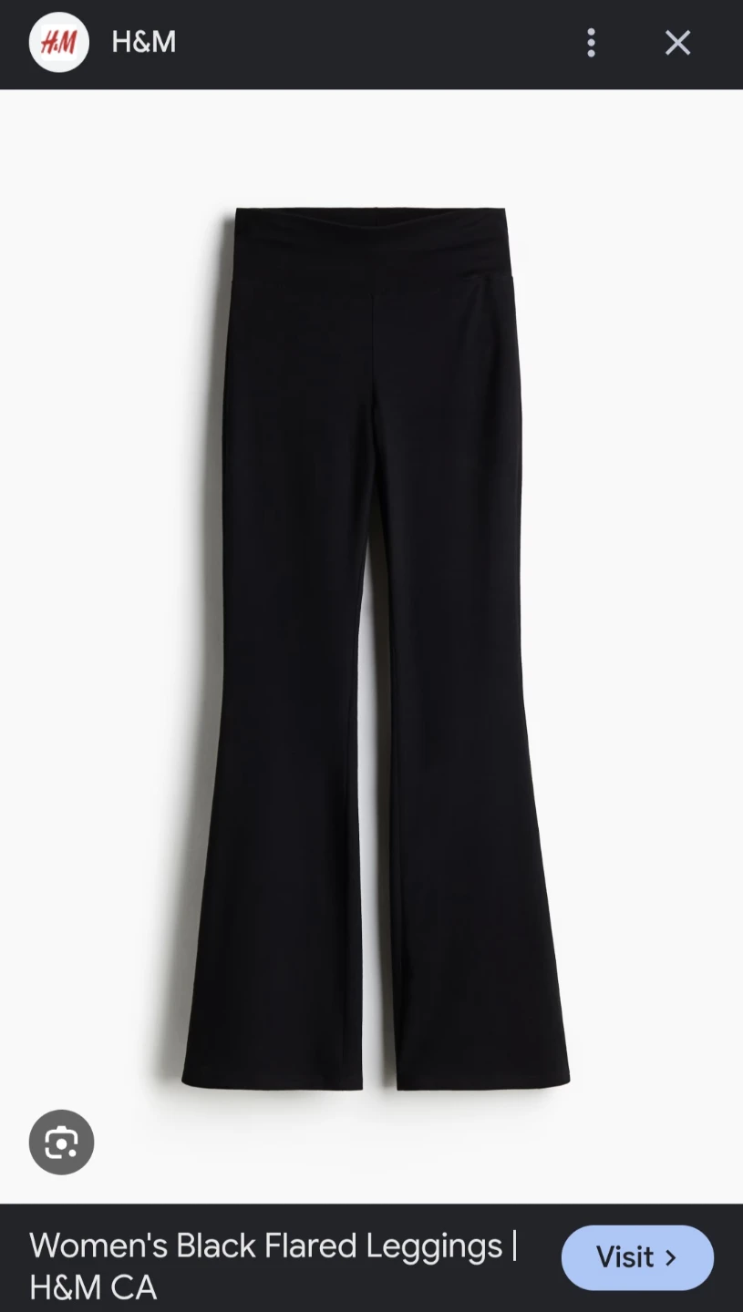 H&M Black Flared Leggings - photo 5