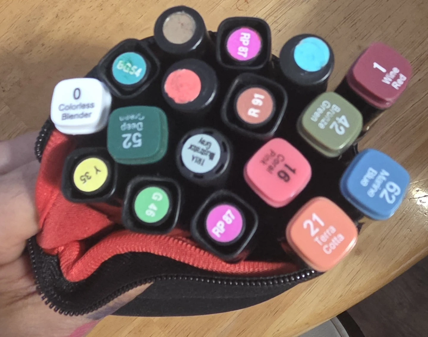 Set of 15 Art Markers Touch and Prismacolor