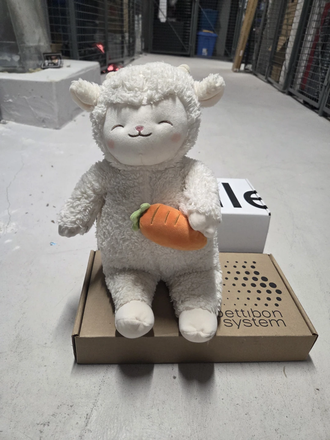 Cute Sheep Plush with Carrot Toy