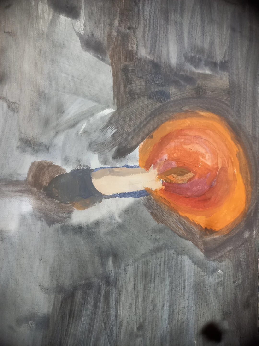 Abstract Acrylic Painting on Canvas