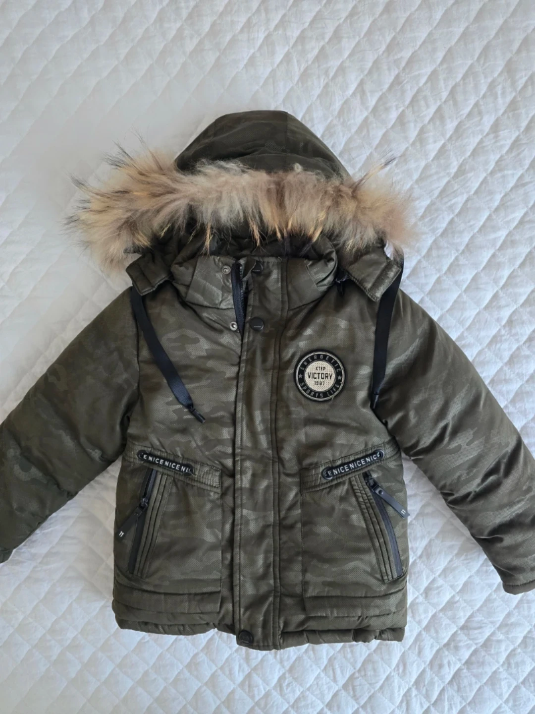 Jiekei Kids Camo Winter Jacket 4 y.o. 140 cm