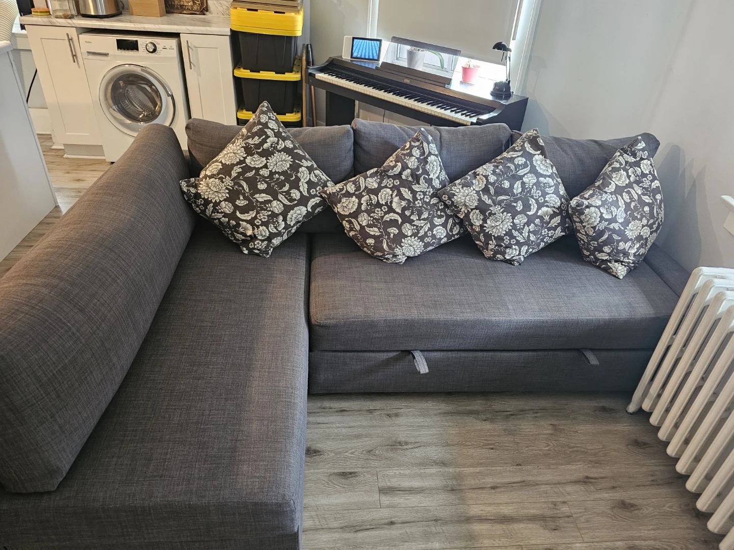 IKEA Friheten - Grey Sectional Sofa Bed