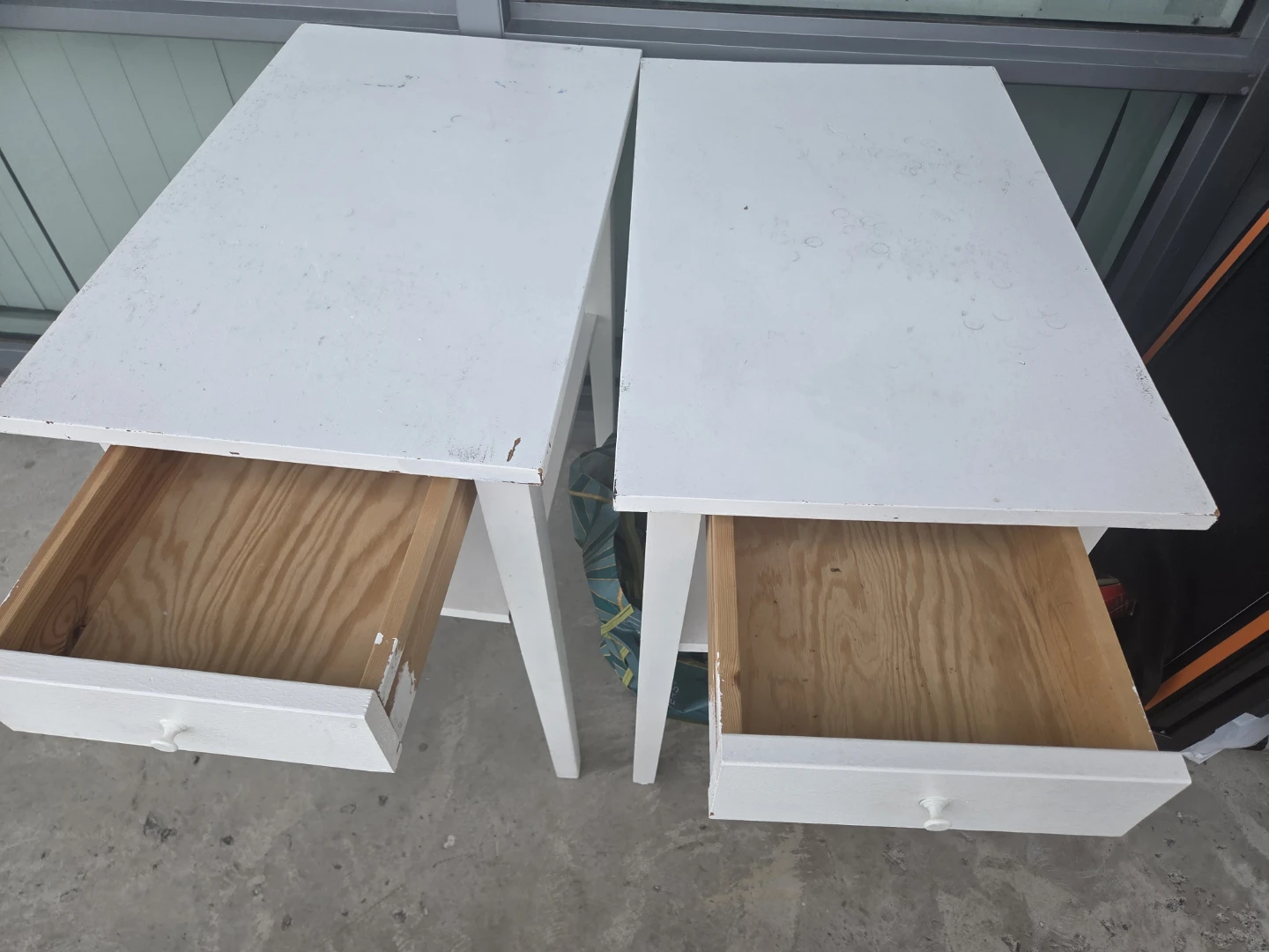 Two White Nightstands - photo 2