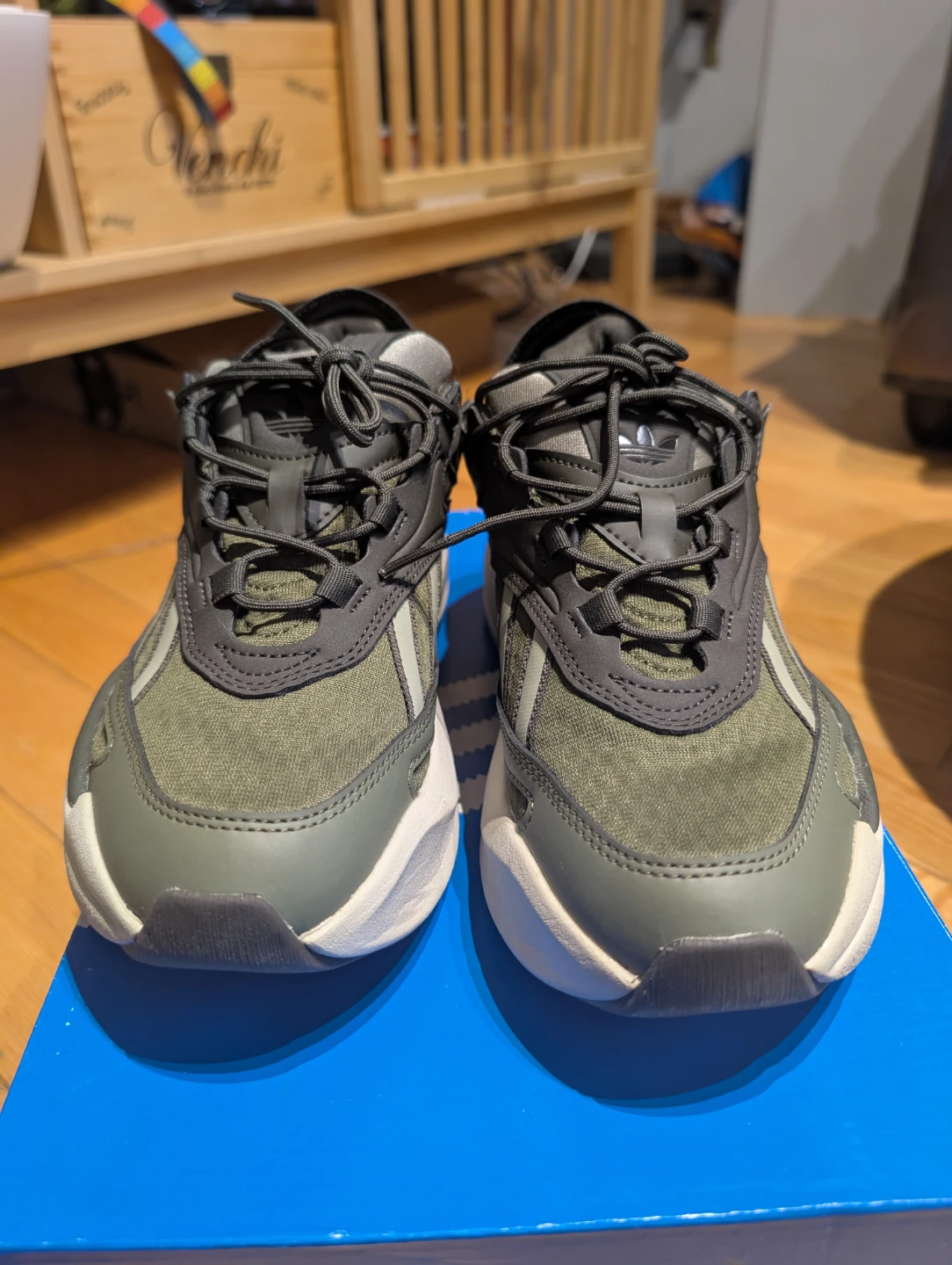 Adidas Ozmorph Olive Green Sneakers