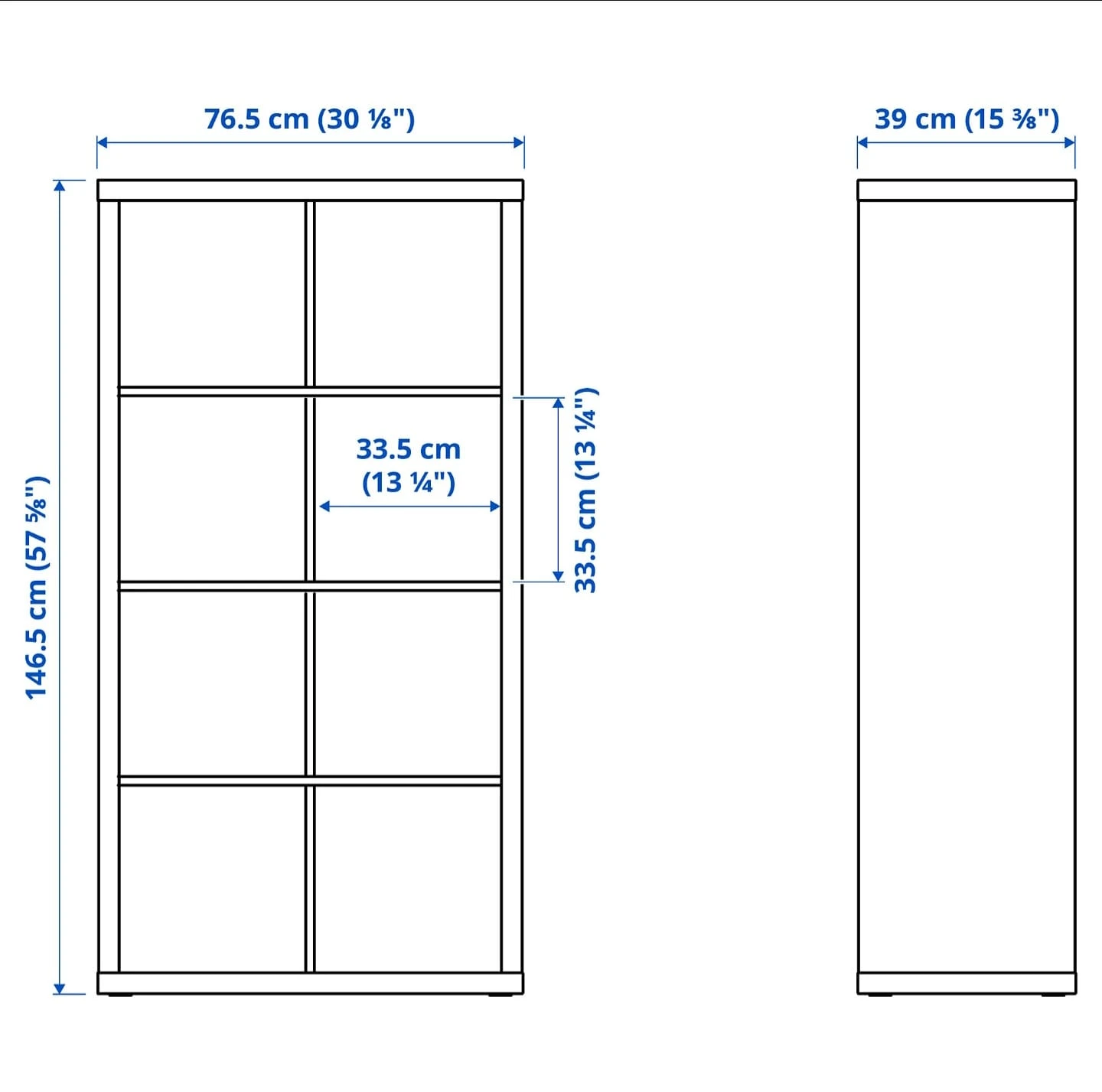 IKEA KALLAX Shelving Unit White - photo 2