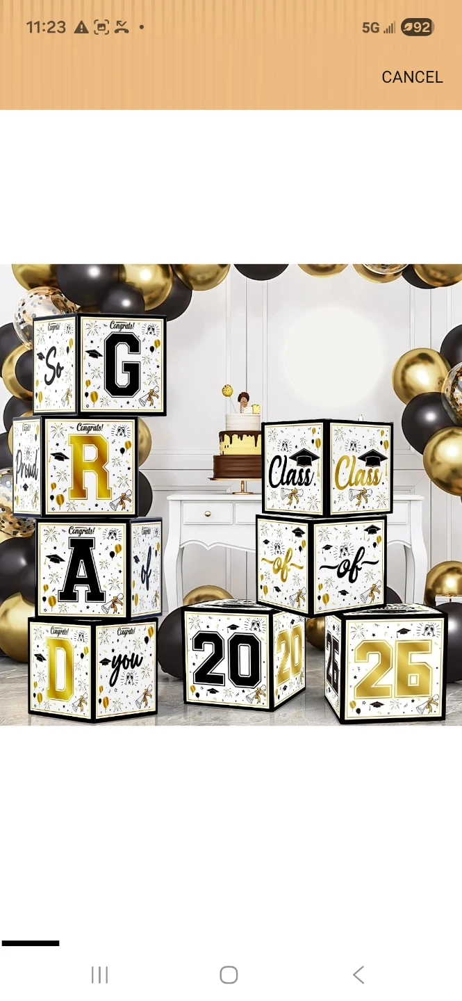 OHOME Graduation Decoration Boxes, 8 Pack