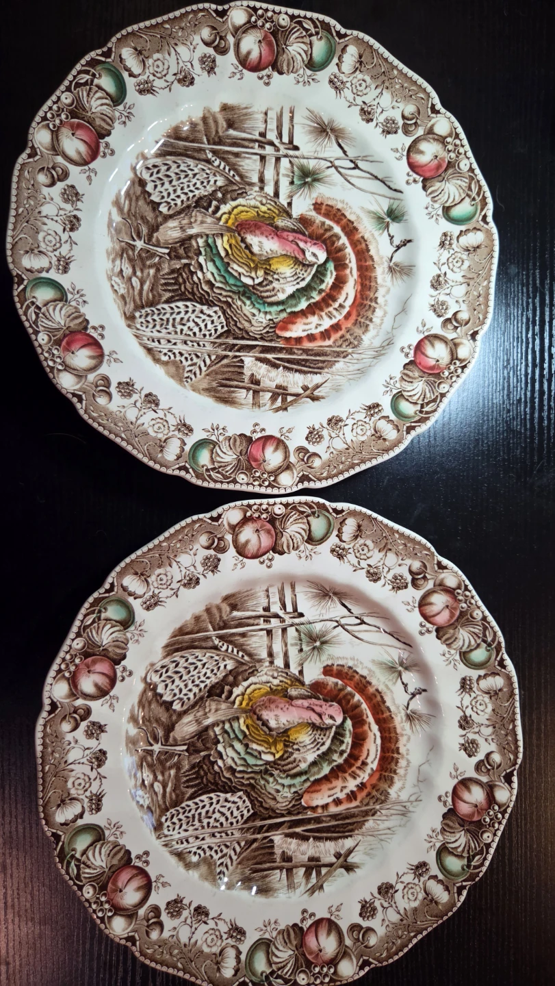 Johnson Bros His Majesty Turkey Plates - photo 5