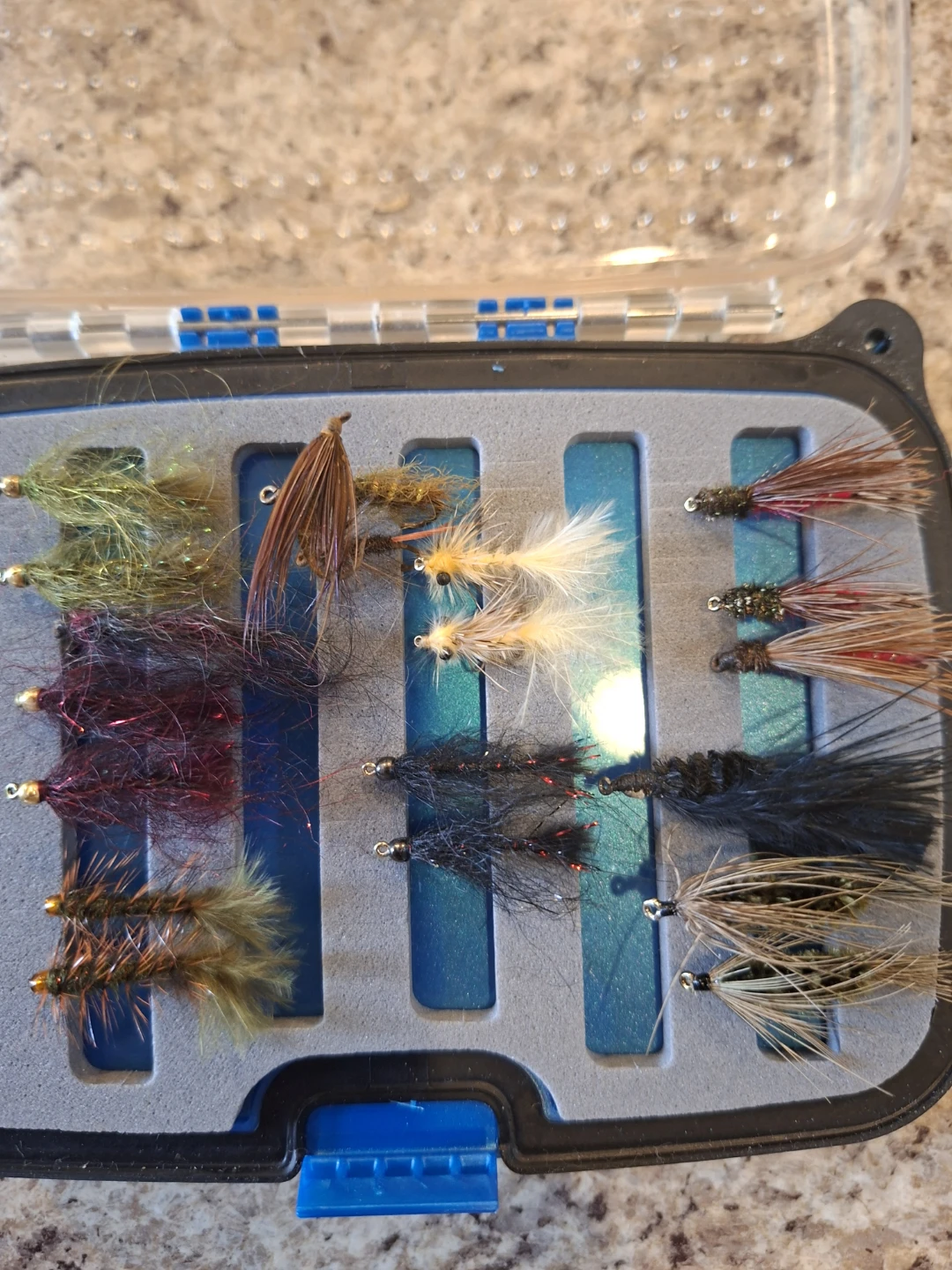 Scientific Anglers Fly Box w/ 30+ Assorted Fishing Flies Lot - photo 5