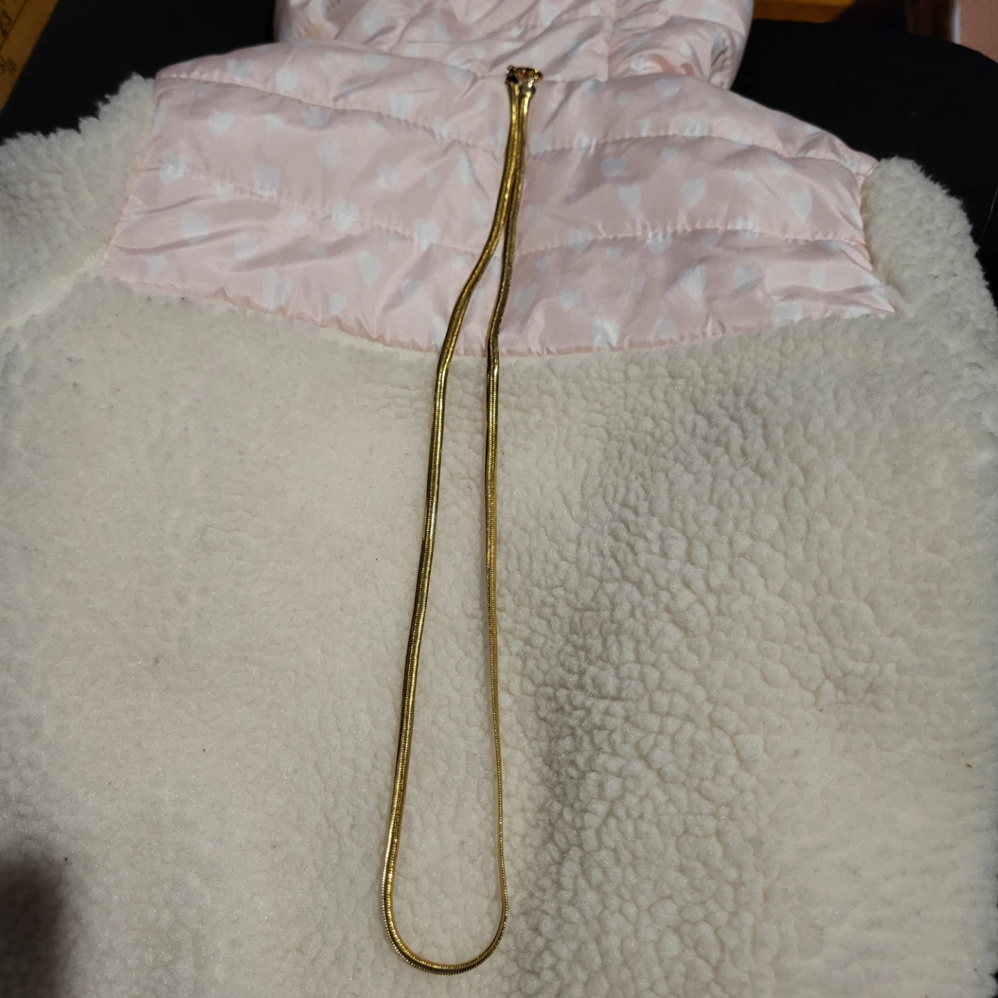 Gold-tone snake chain necklace