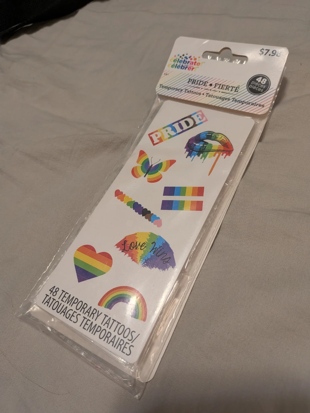 Celebrate Pride Temporary Tattoos 48 Pieces