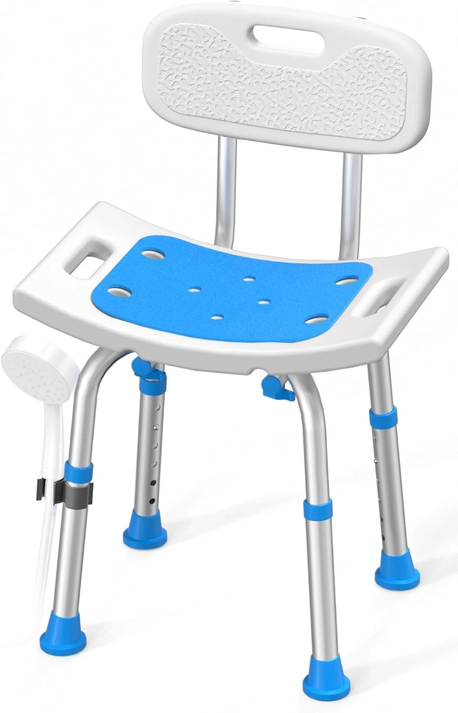 Adjustable Shower Chair with Backrest
