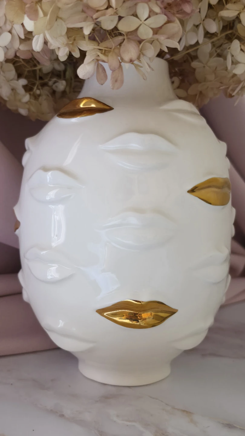JONATHAN ADLERGilded Muse Gala Round Porcelain Vase - photo 4
