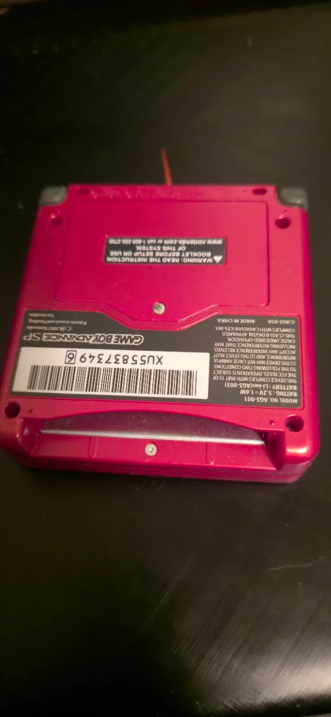 Red Nintendo Game Boy Advance SP - photo 3