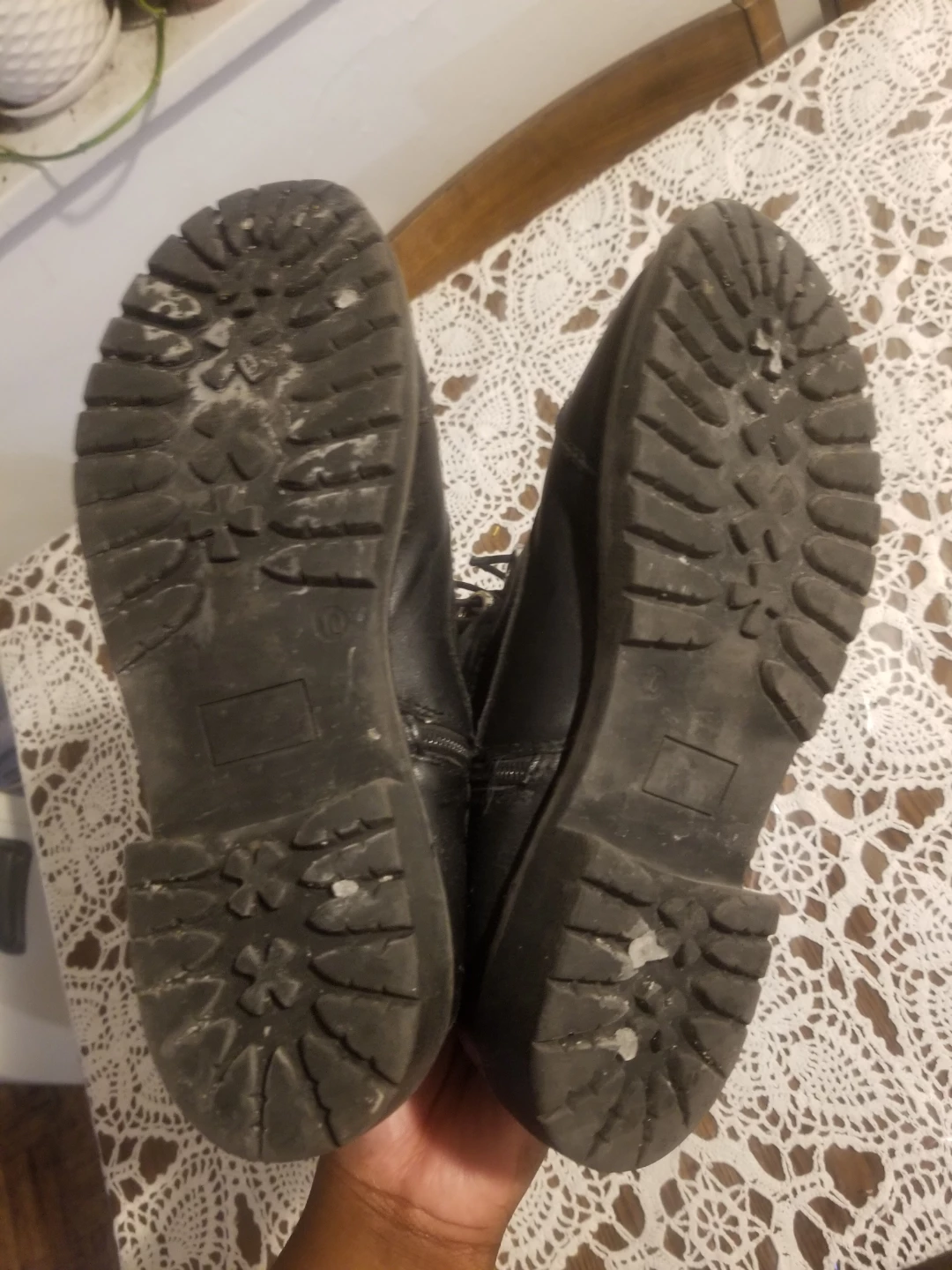 Fur Insulated Black Winter Boots Size 10 - photo 4