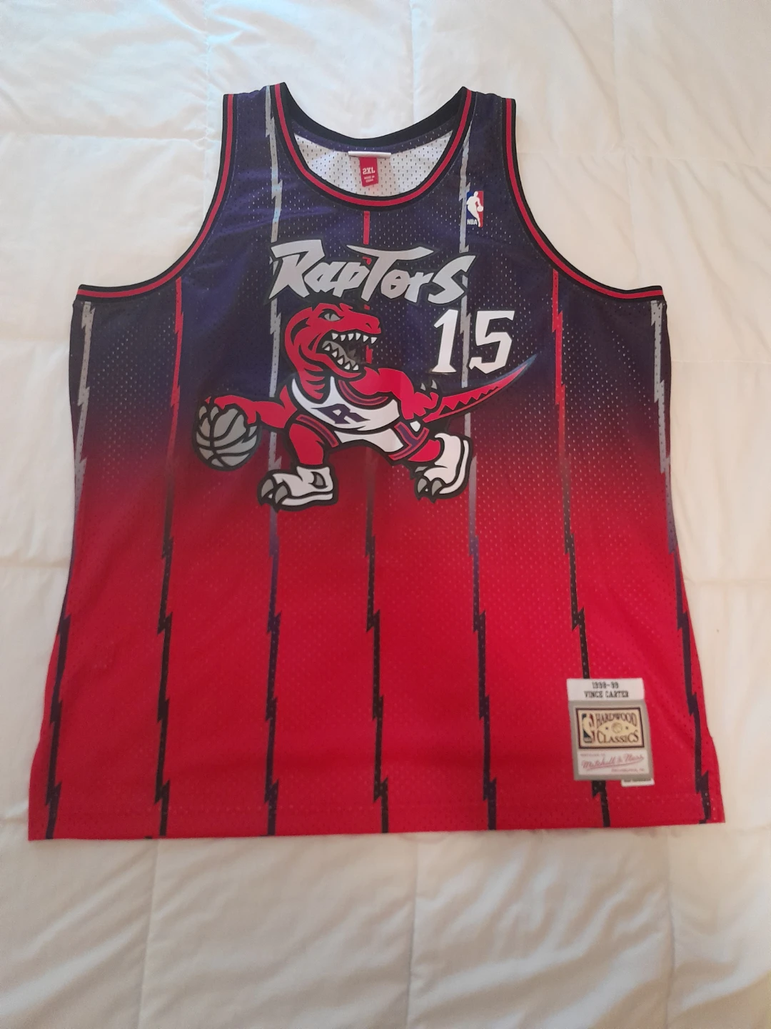 Vince Carter Raptors and Scottie Pippen Jerseys 2XL