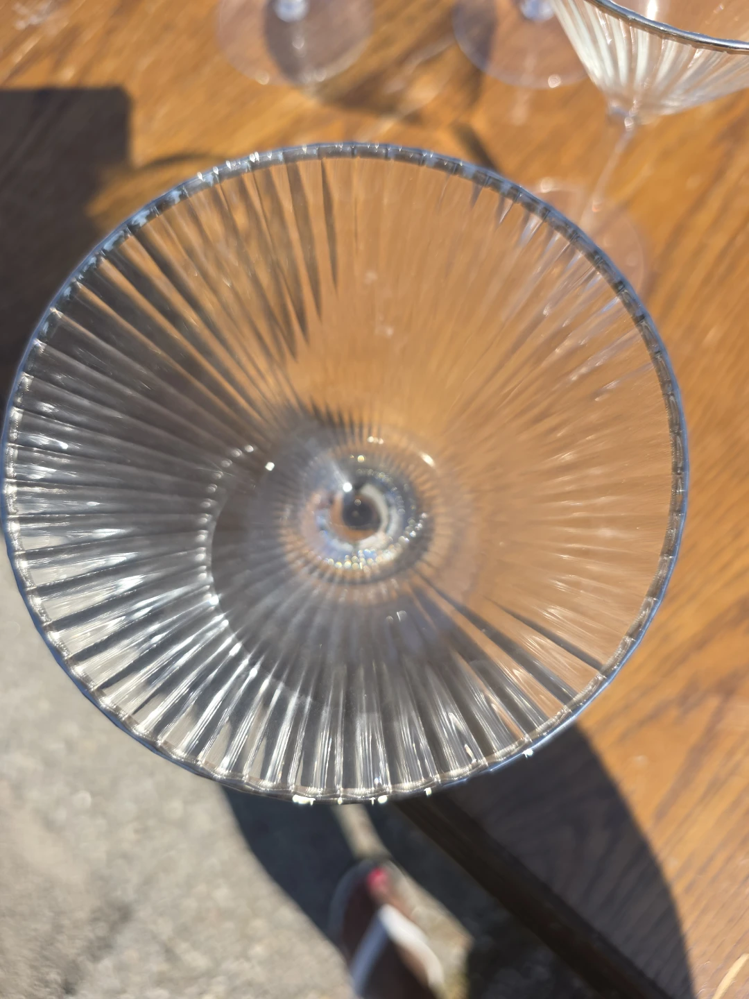 Set of 4 Ribbed Martini Glasses - photo 3