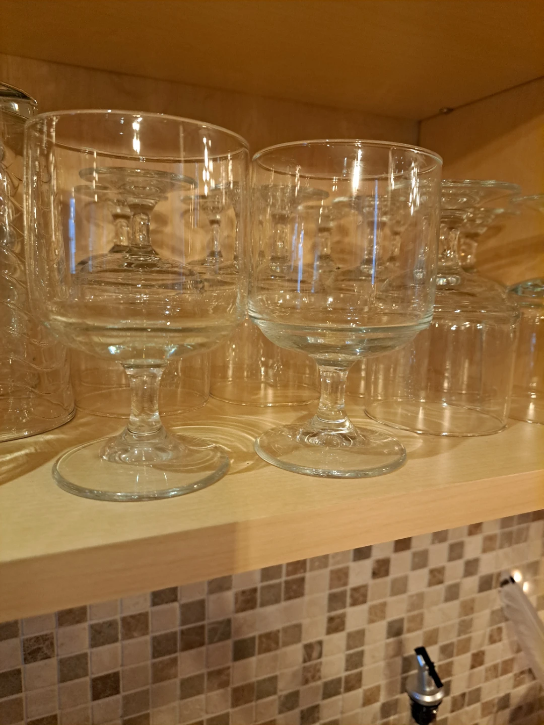 Set of 12 Stemmed Glass Goblets - photo 2