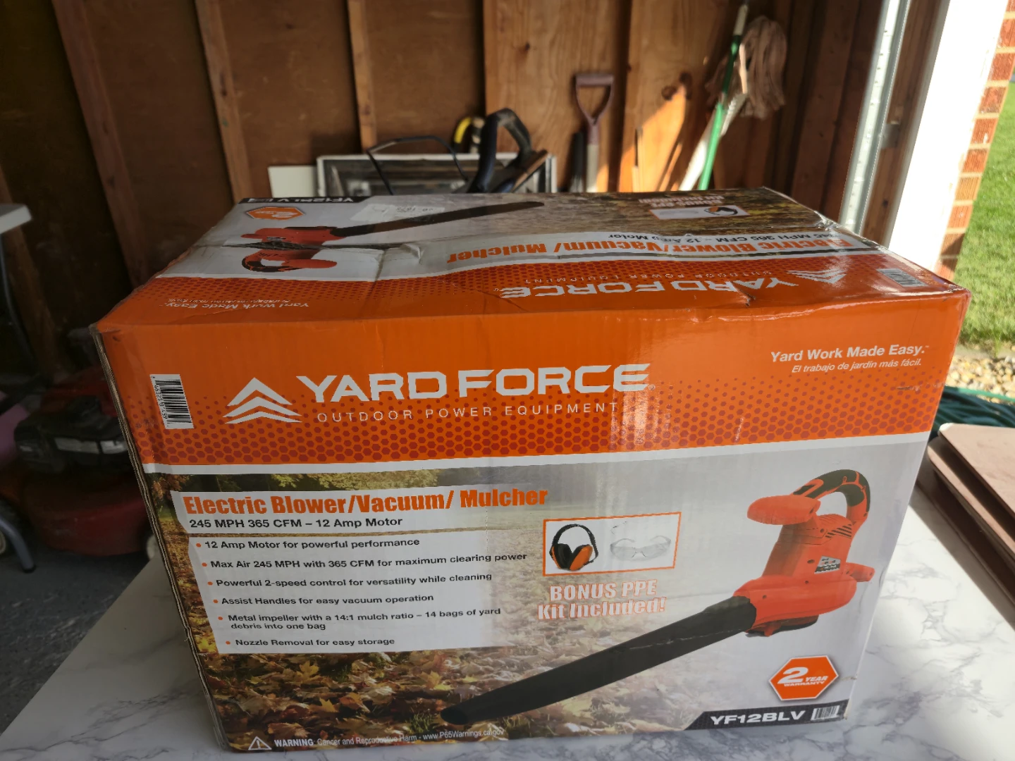 BRAND NEW Yard Force Electric Leaf Blower / Vacuum / Mulcher