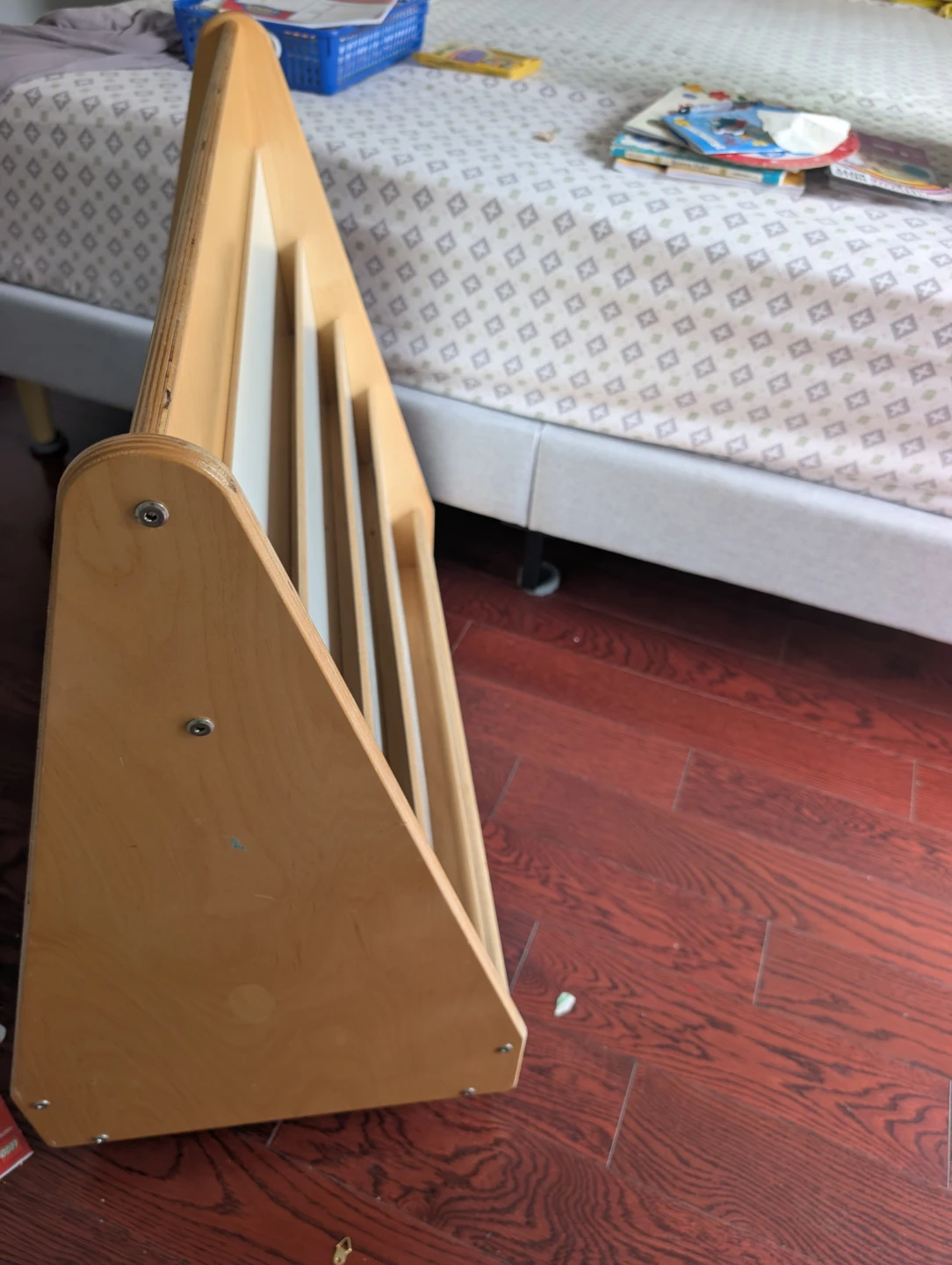 Kids Wooden Rolling Bookshelf - photo 4