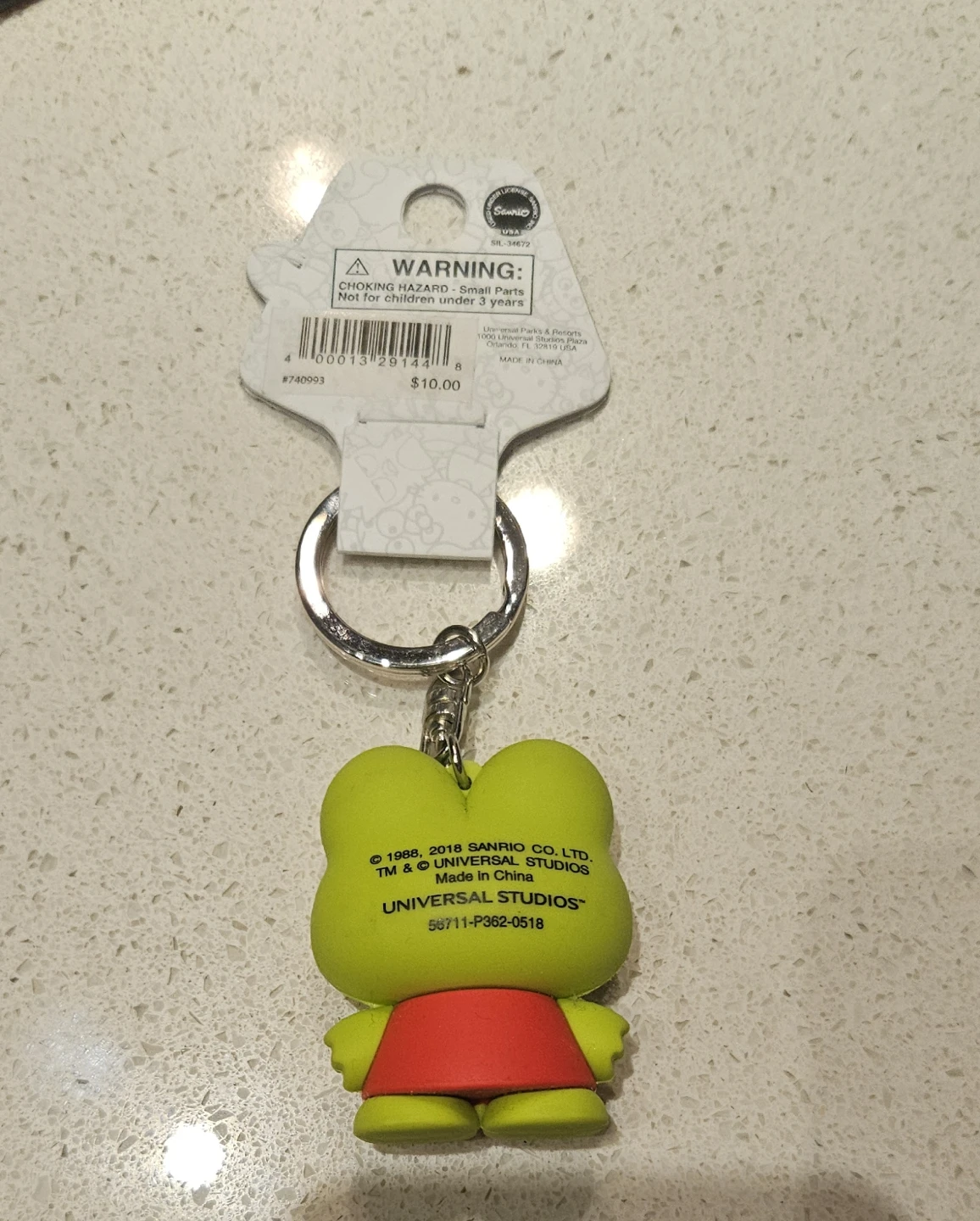 Sanrio Keroppi Universal Studios Keychain - photo 2