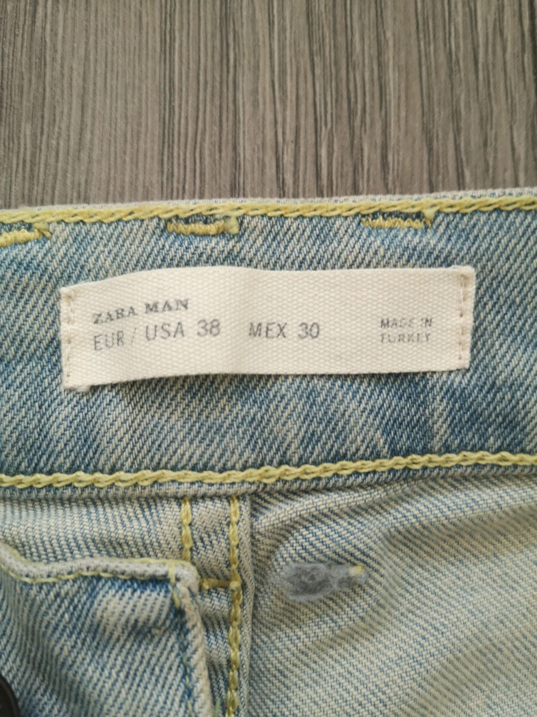 Zara Man Distressed Denim Jeans Size 38 - photo 3