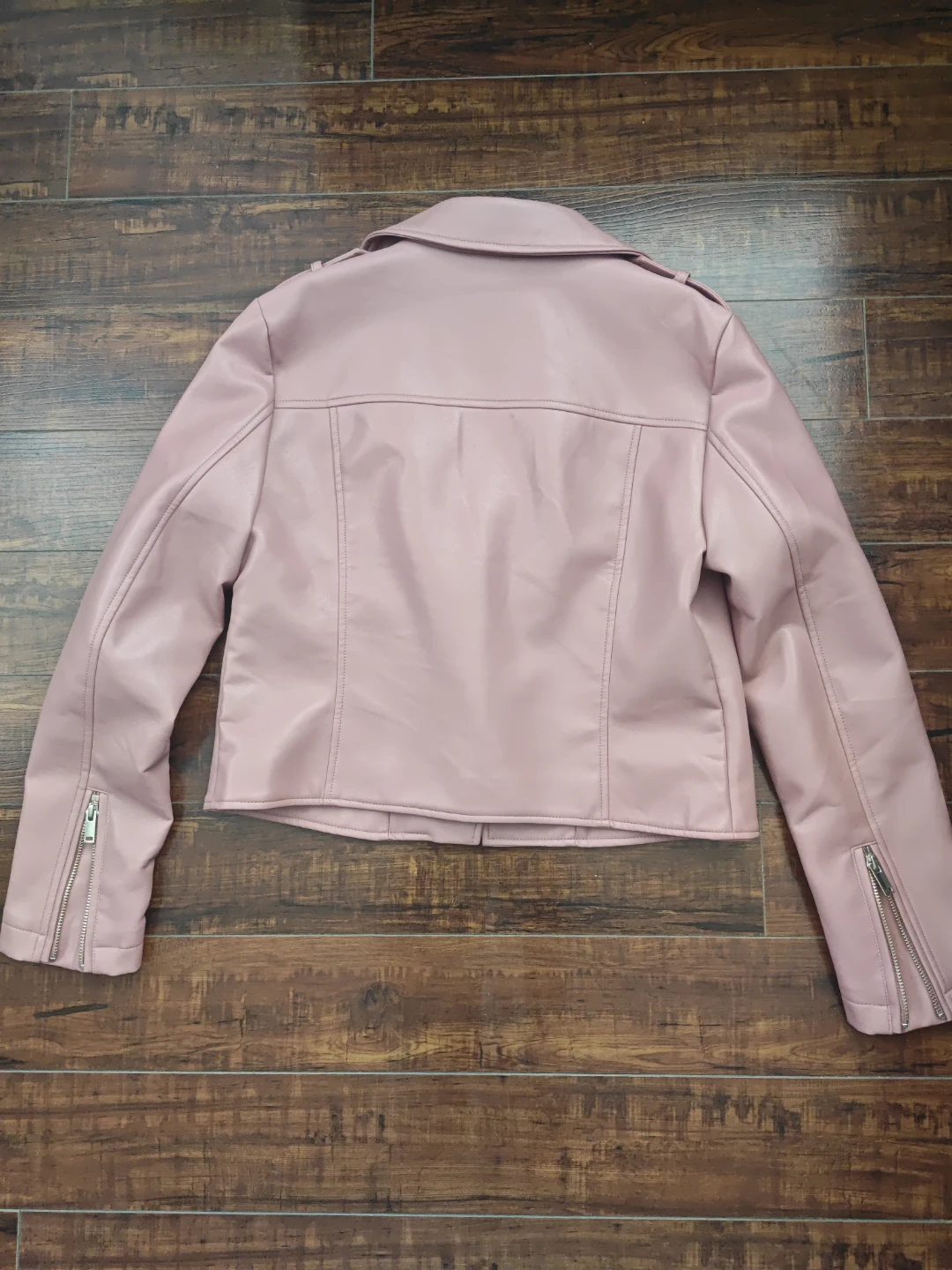Next Pink Faux Biker Jacket - photo 4