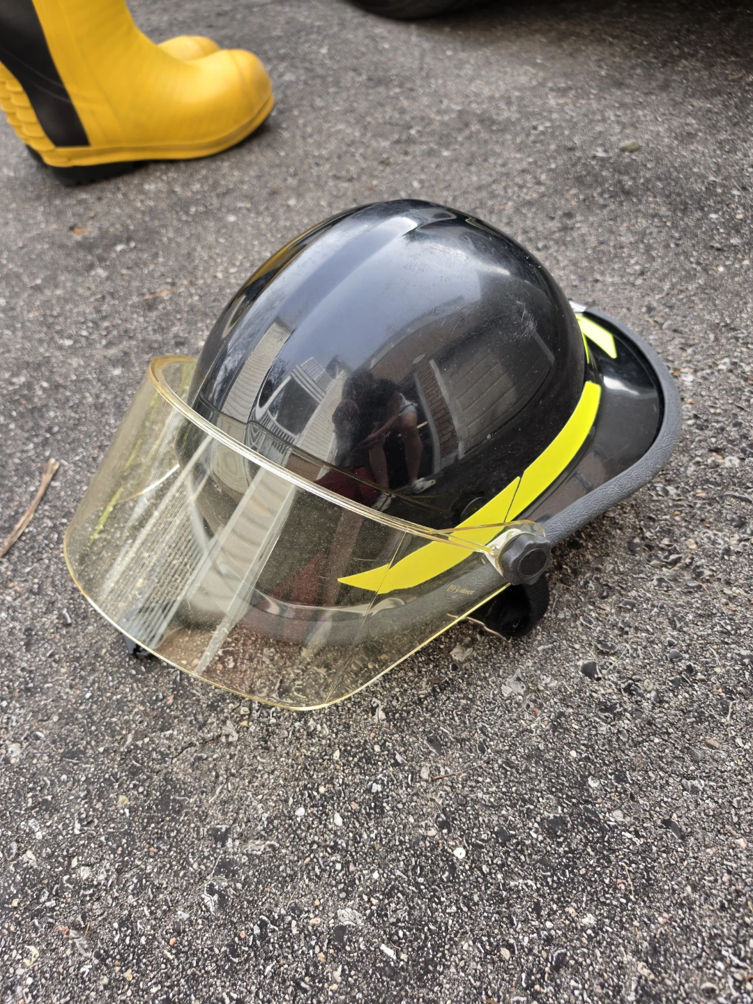Firefighter Bunker Gear Set with Helmet and Boots - photo 4