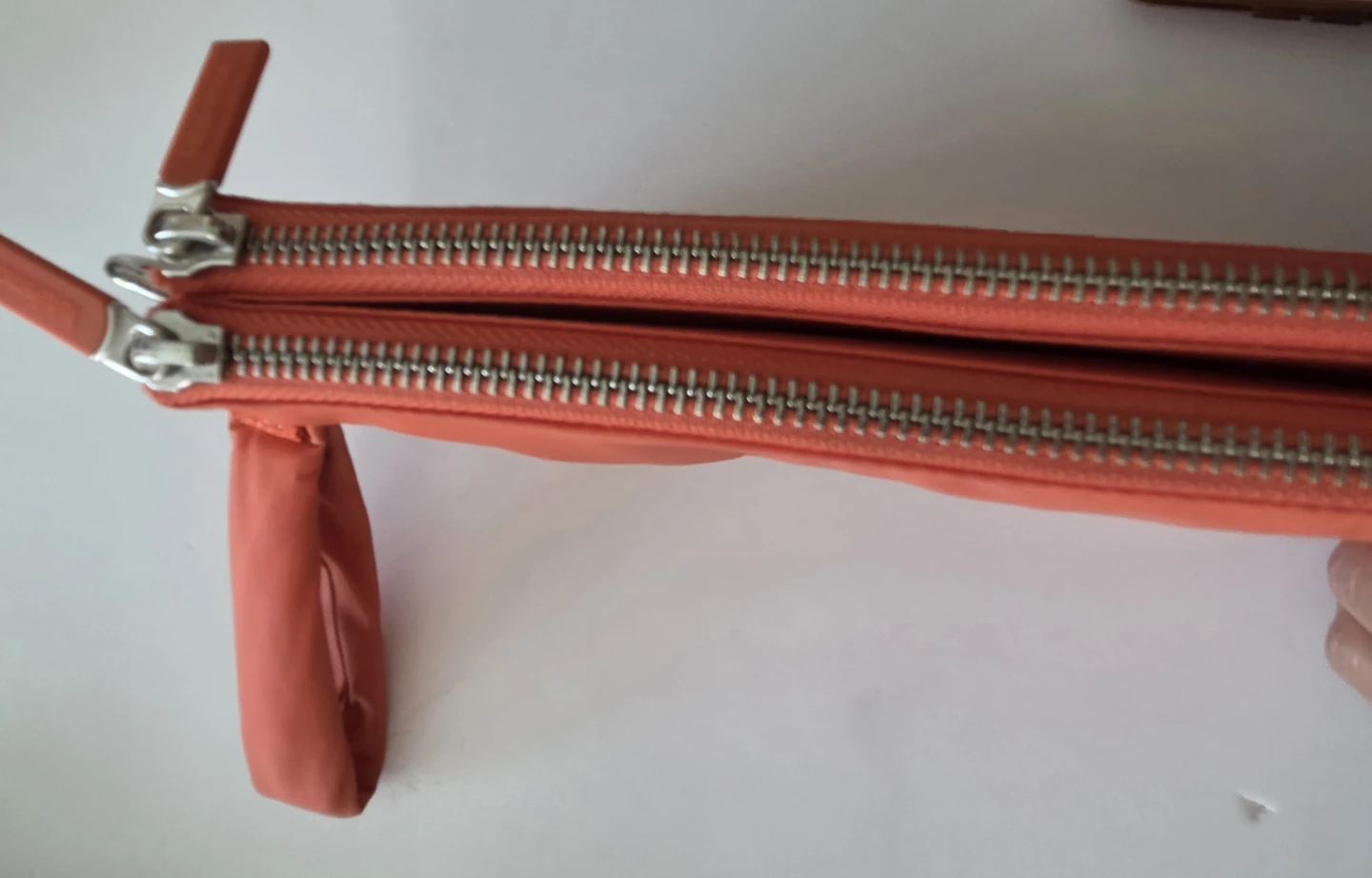 Lululemon Orange Double Pouch Wristlet - photo 3