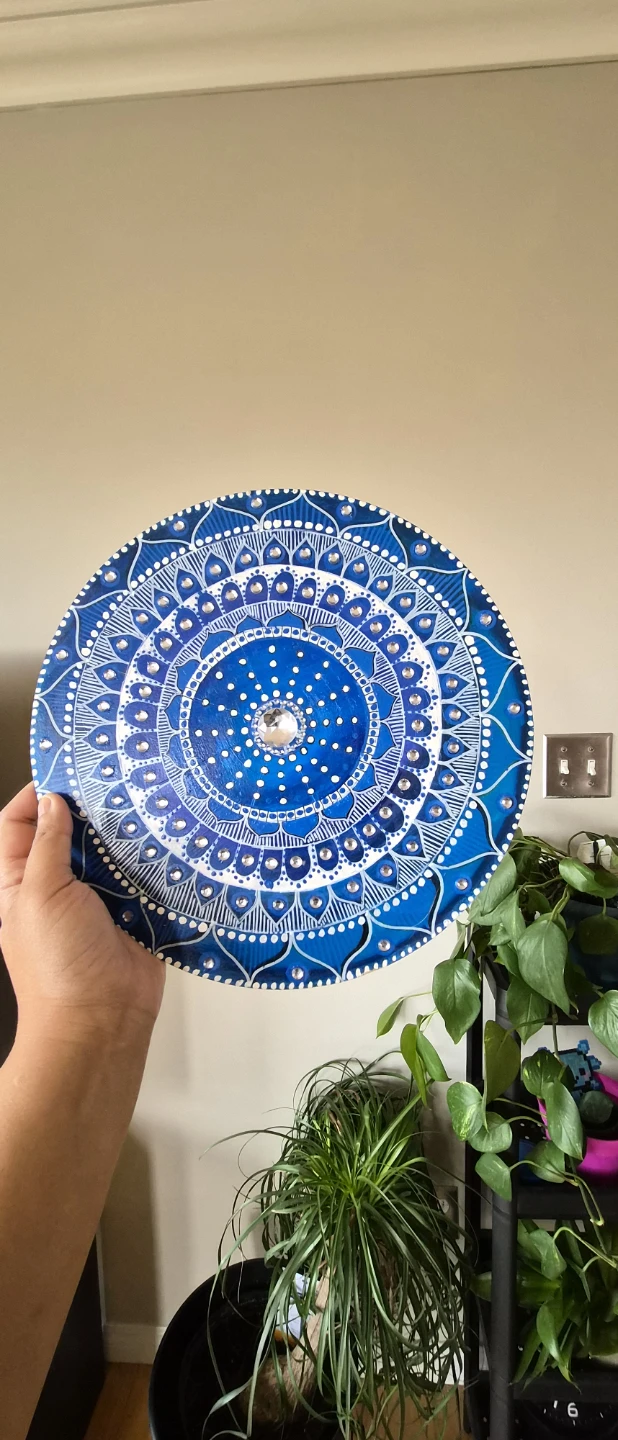 Set of 3 Hand-Painted Mandala Wall Art Pieces - photo 2
