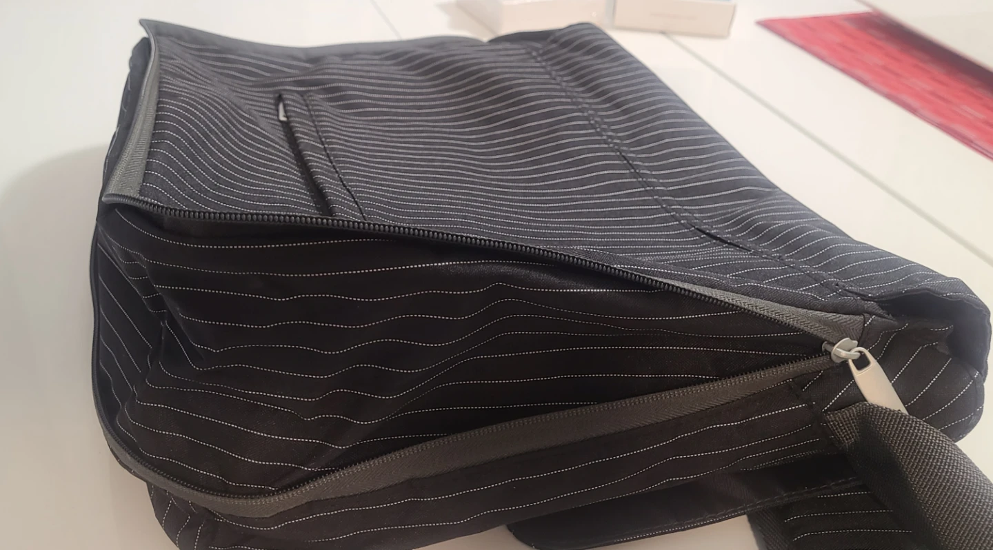 Tribeca Pinstripe Messenger Bag - photo 5