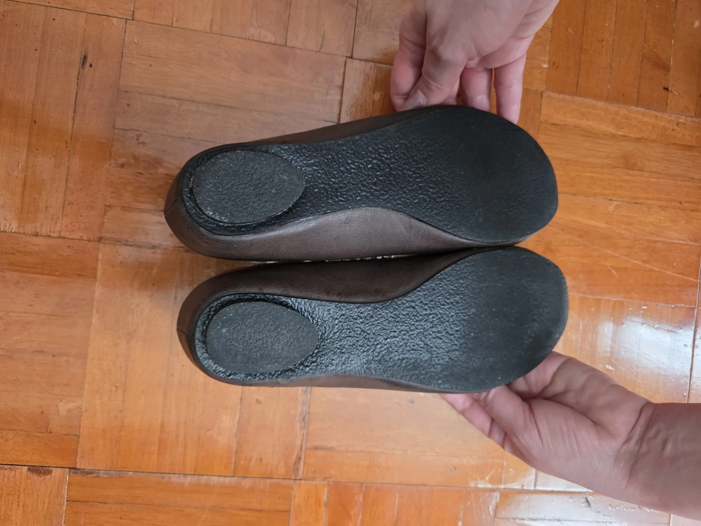 Reneeze Brown Ballet Flats with Purple Accents - photo 3